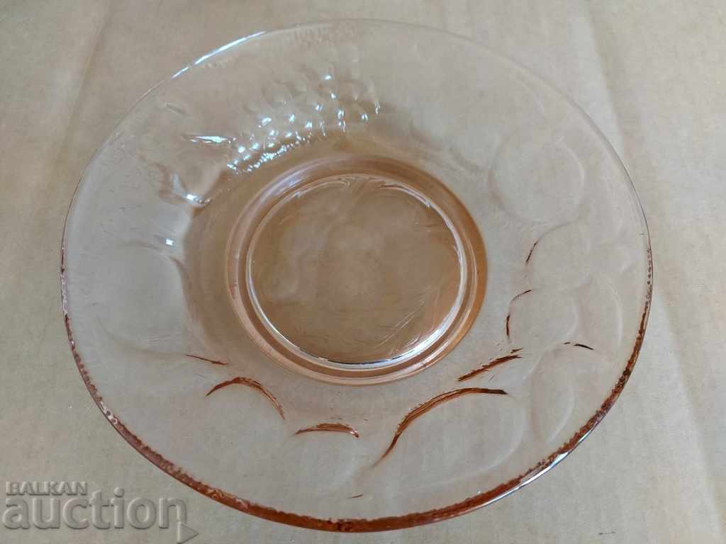 SOC GLASS FRUIT BOWL CUP SWEET PLATE PLATE TRAY with price 19.00 BGN | € 9.71