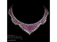 ABSOLUTELY UNIQUE EXCELLENT LUXURIOUS ROYAL RUBY NECKLACE