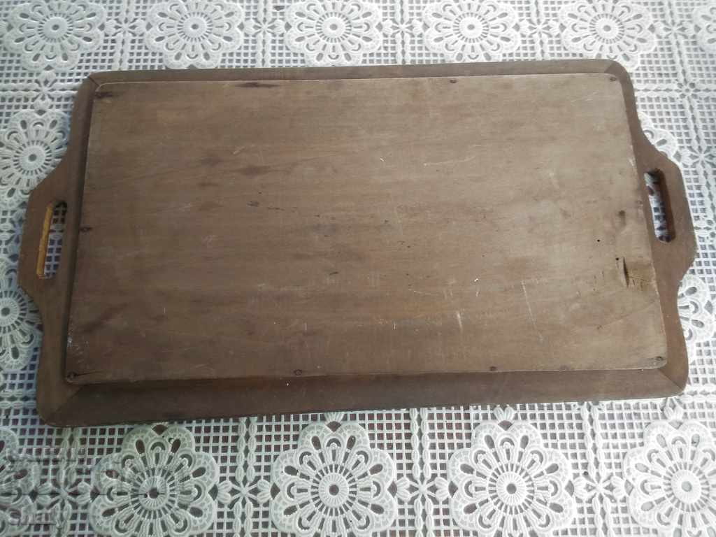 Old wooden tray with price 45.00 BGN | € 23.01 Old wooden tray with price 45.00 BGN | € 23.01