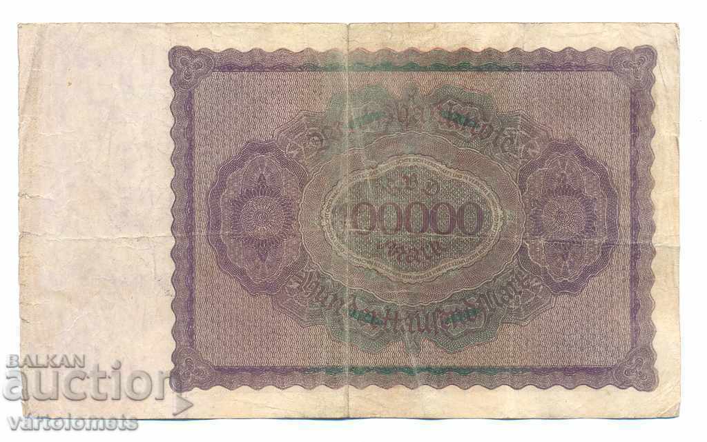 100000 marks 1923 Germany, banknote with price 6.00 BGN | € 3.07 100000 marks 1923 Germany, banknote with price 6.00 BGN | € 3.07