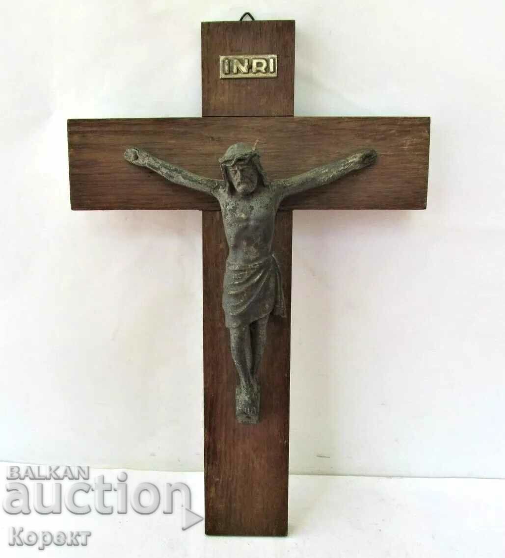 Old large cross, wall crucifix