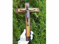 Cruce mare veche, crucifix de perete 40/26cm