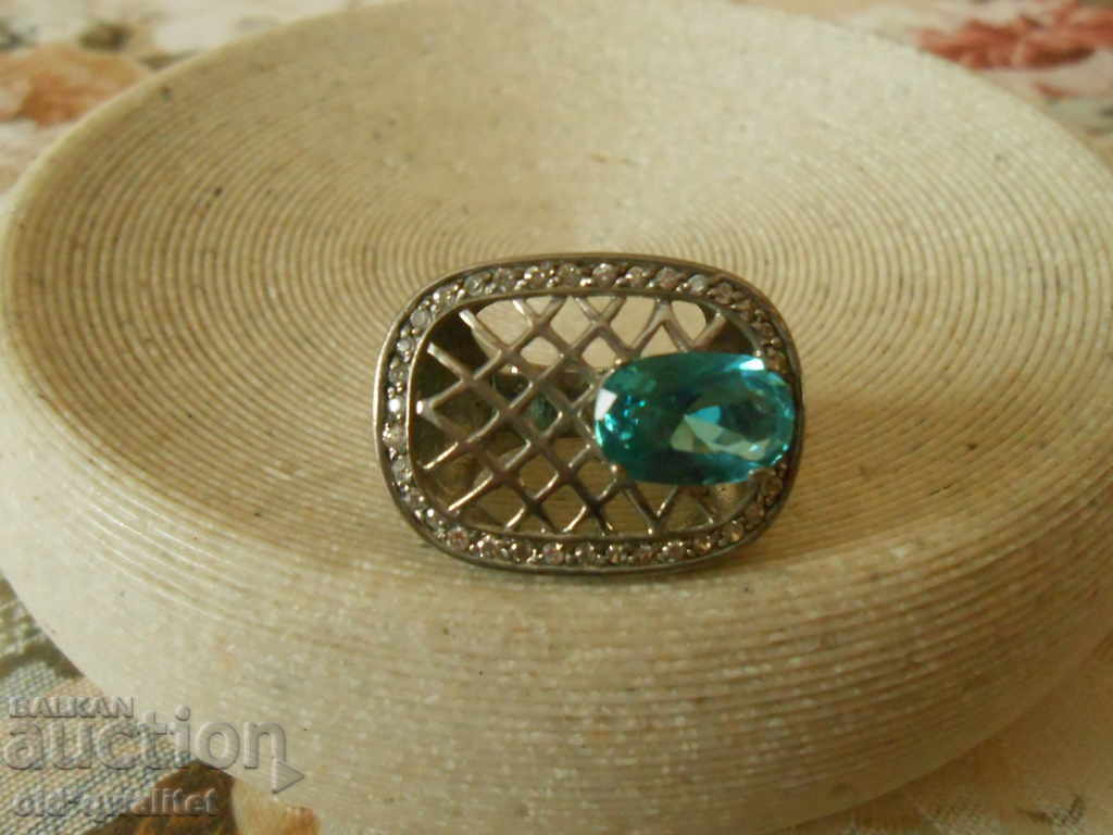 MAGNIFICENT VOLUMETRIC SILVER RING, 925 SILVER - 7 MAGNIFICENT VOLUMETRIC SILVER RING, 925 SILVER - 7