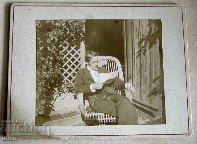 Старо фото Fribourg снимка дебел картон 1900