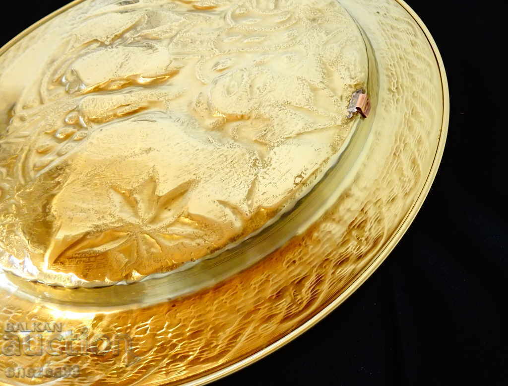 Persian brass plate, platter, camel - 5 Persian brass plate, platter, camel - 5