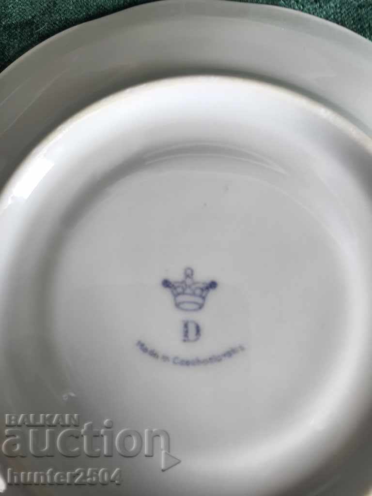 Auction Cake plates, Czechoslovakia, 14 cm Auction Cake plates, Czechoslovakia, 14 cm