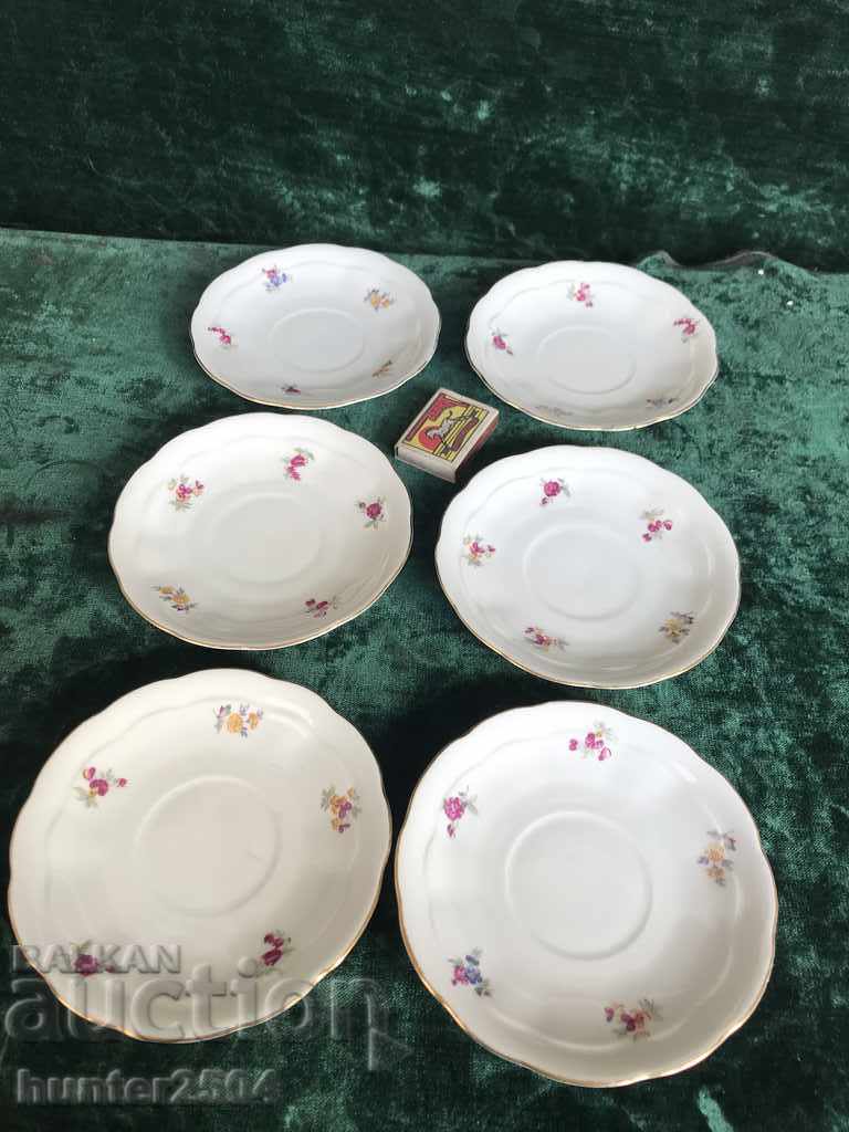 Cake plates, Czechoslovakia, 14 cm