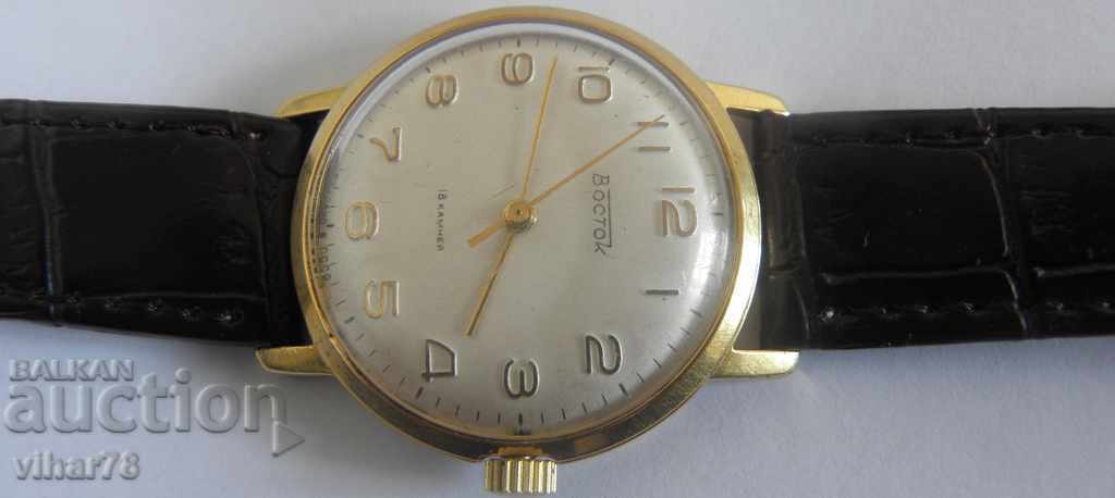 Delivery of Gold-Plated Men's Watch - 20 Microns - Vostok - WOSTOK - VOSTOK Delivery of Gold-Plated Men's Watch - 20 Microns - Vostok - WOSTOK - VOSTOK