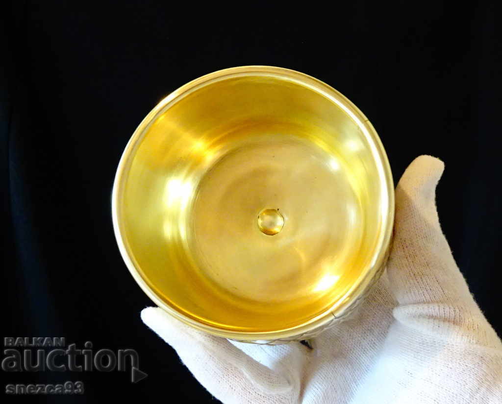 Double-walled whiskey glass, mug, sugar bowl made of brass with price 56.00 BGN | € 28.63 Double-walled whiskey glass, mug, sugar bowl made of brass with price 56.00 BGN | € 28.63