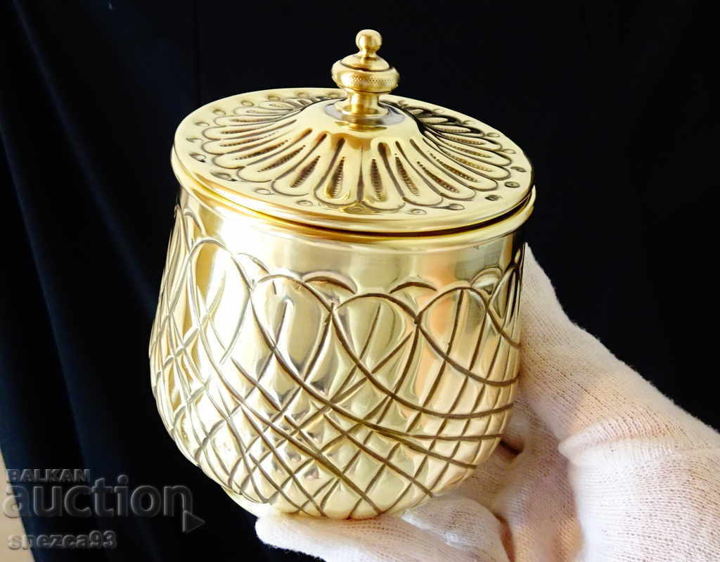 Double-walled whiskey glass, mug, sugar bowl made of brass - 7 Double-walled whiskey glass, mug, sugar bowl made of brass - 7