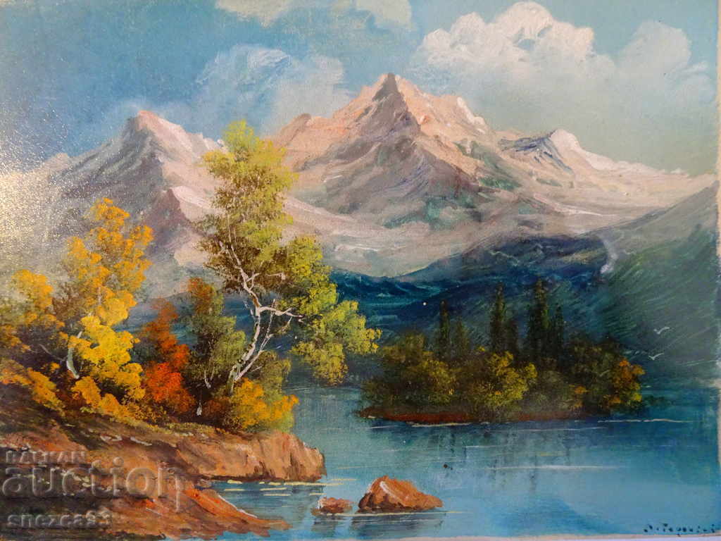 Auction G.Popovici landscape painting, oil paints. Auction G.Popovici landscape painting, oil paints.