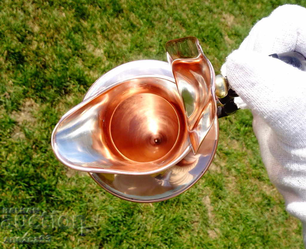 Copper jug for rakia, tea, coffee, copper water, with lid - 7 Copper jug for rakia, tea, coffee, copper water, with lid - 7