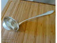 Silver-plated BSF ladle, marked.