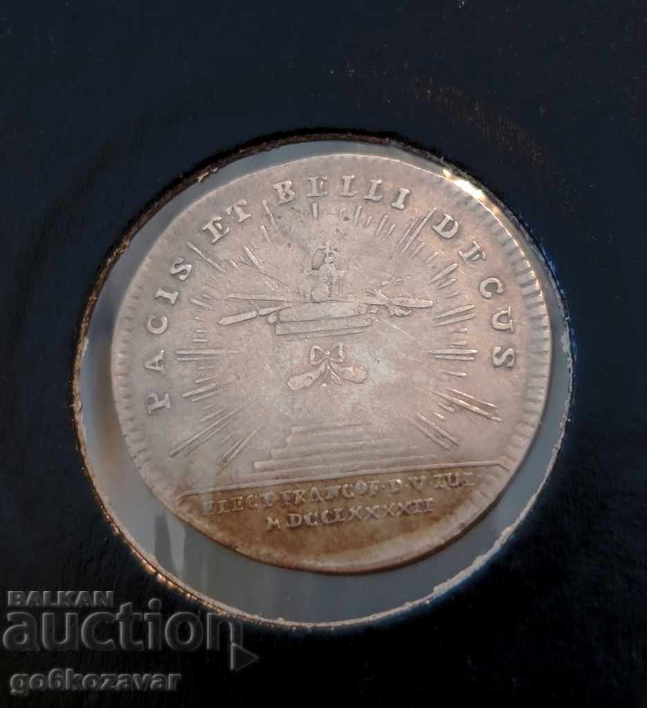 Emperor Francis II! Silver token 1792 RARE RR with price 200.00 BGN | € 102.26 Emperor Francis II! Silver token 1792 RARE RR with price 200.00 BGN | € 102.26