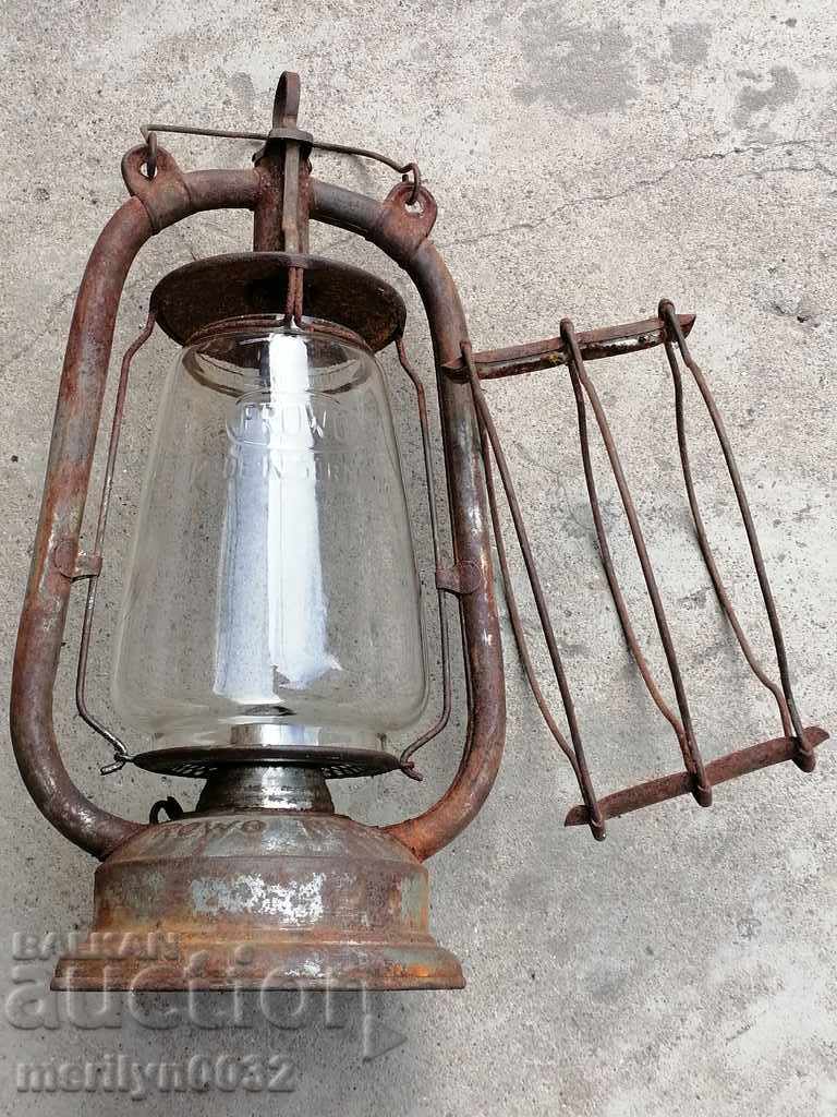 Old German German lantern, lamp, World War I - 7 Old German German lantern, lamp, World War I - 7