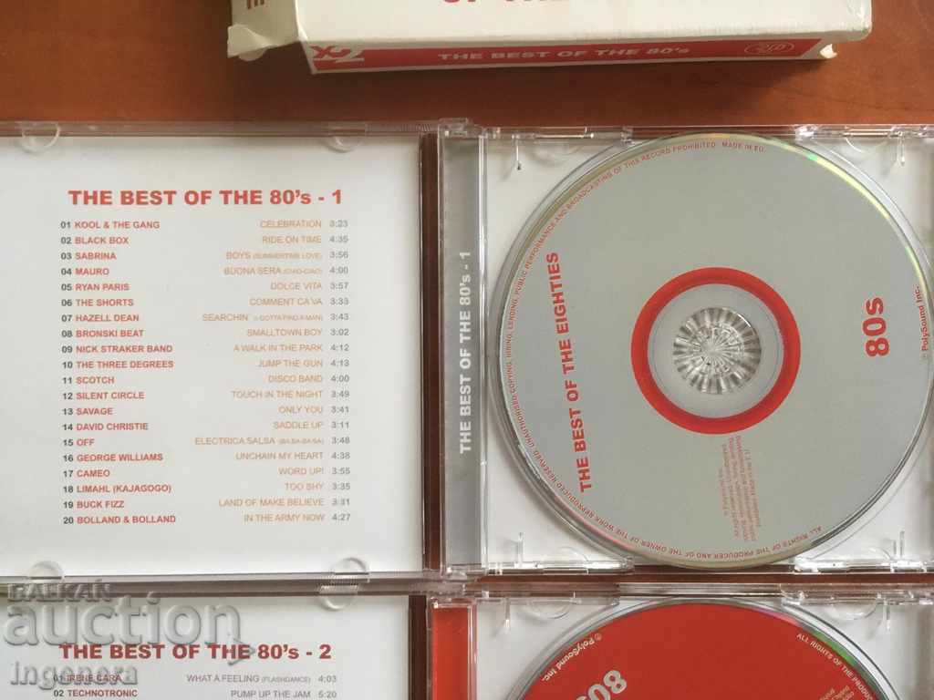 CD CD MUSIC -1 AND 2 - THE BEST OF THE 80's with price 22.00 BGN | € 11.25 CD CD MUSIC -1 AND 2 - THE BEST OF THE 80's with price 22.00 BGN | € 11.25