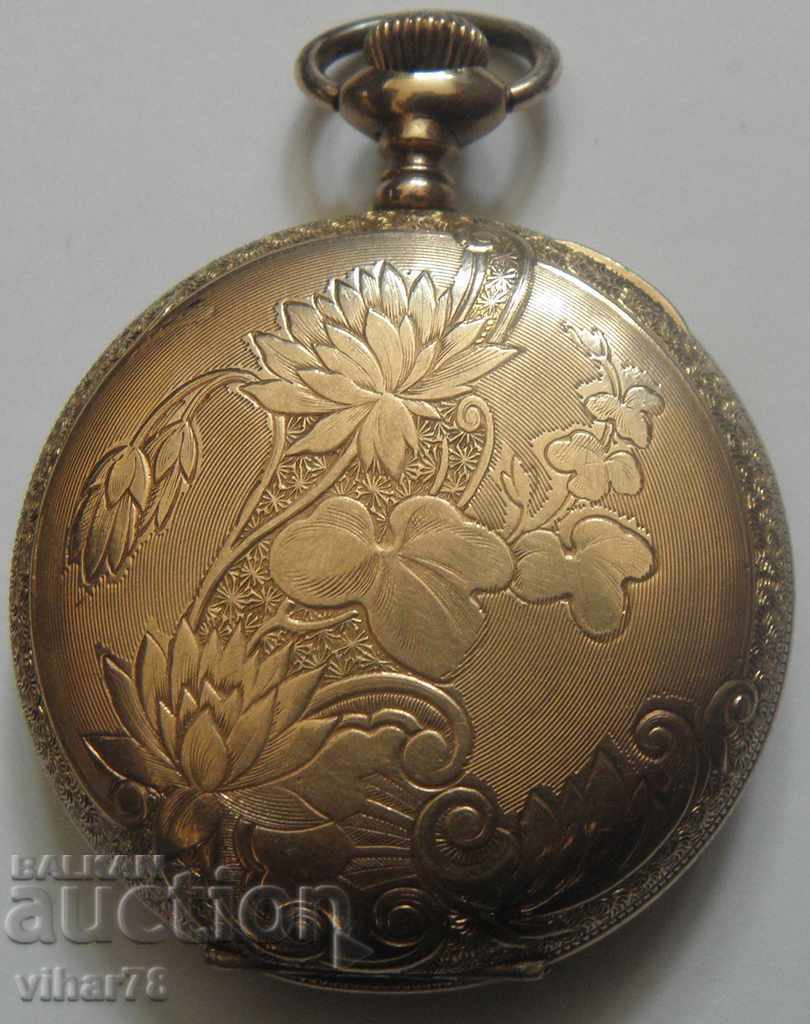 Gold-plated pocket watch - DOES NOT WORK FOR REPAIR OR SPARE