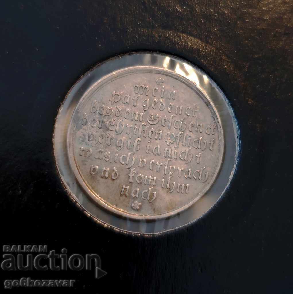 Germany, Silver token 18th century Quality! RARE RR with price 160.00 BGN | € 81.81 Germany, Silver token 18th century Quality! RARE RR with price 160.00 BGN | € 81.81