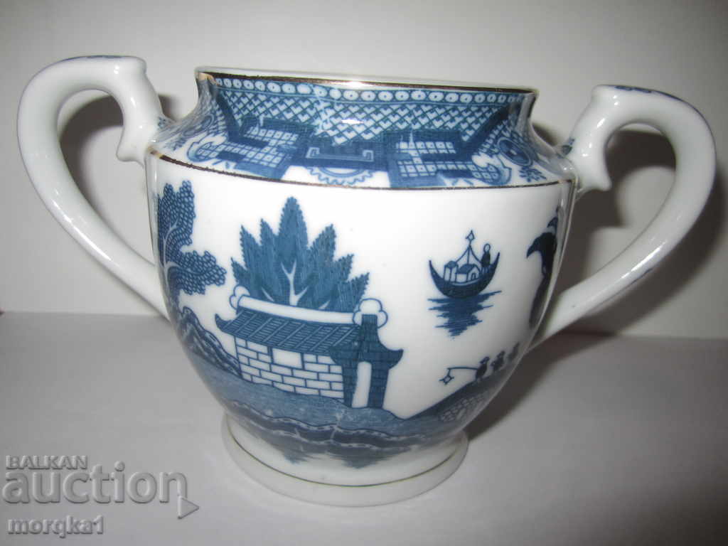 Sugar bowl, dish, bowl with Asian motifs with price 10.00 BGN | € 5.11 Sugar bowl, dish, bowl with Asian motifs with price 10.00 BGN | € 5.11