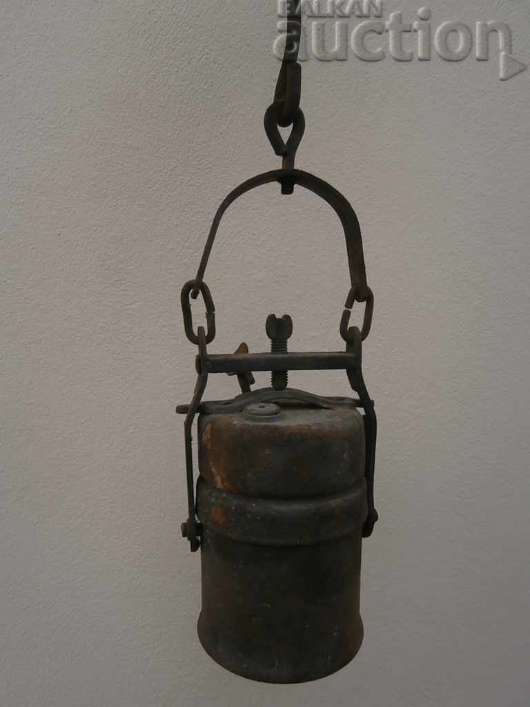 antique Carbide miner's lamp lantern with price 41.00 BGN | € 20.96 antique Carbide miner's lamp lantern with price 41.00 BGN | € 20.96