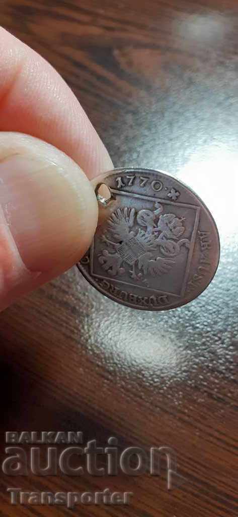 30 kreutzers 1770 Austria - silver with price € 15.00 | 29.34 BGN