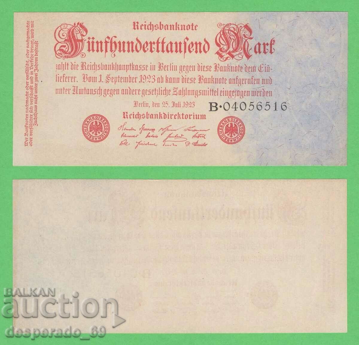 (¯`'•.¸GERMANY 500,000 marks 25.07.1923 UNC-¸.•'´¯)