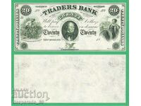 (US $ 20 1860's UNC)