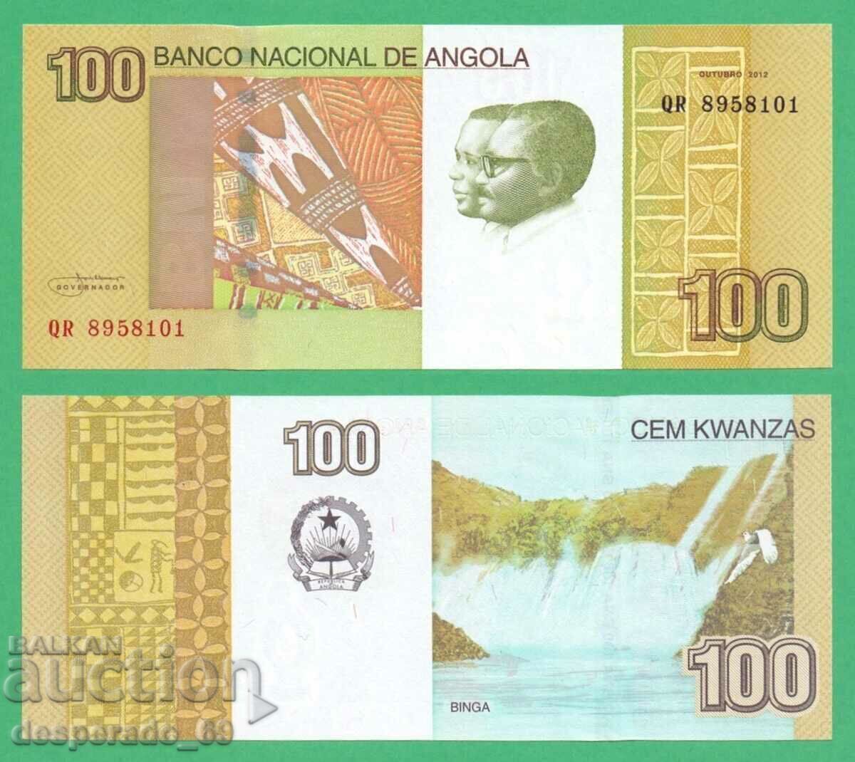 (¯`'•.¸ ANGOLA 100 Kwanzaa 2012 UNC ¸.•'´¯) (¯`'•.¸ ANGOLA 100 Kwanzaa 2012 UNC ¸.•'´¯)