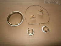 Lot de bijuterii retro vintage, brățară cu cercei