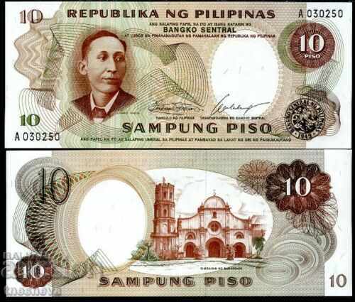 PHILIPPINES 10 PESO 1969.- UNC