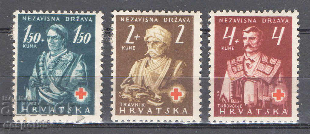1941. Хърватия. Червен кръст - благотворителни.