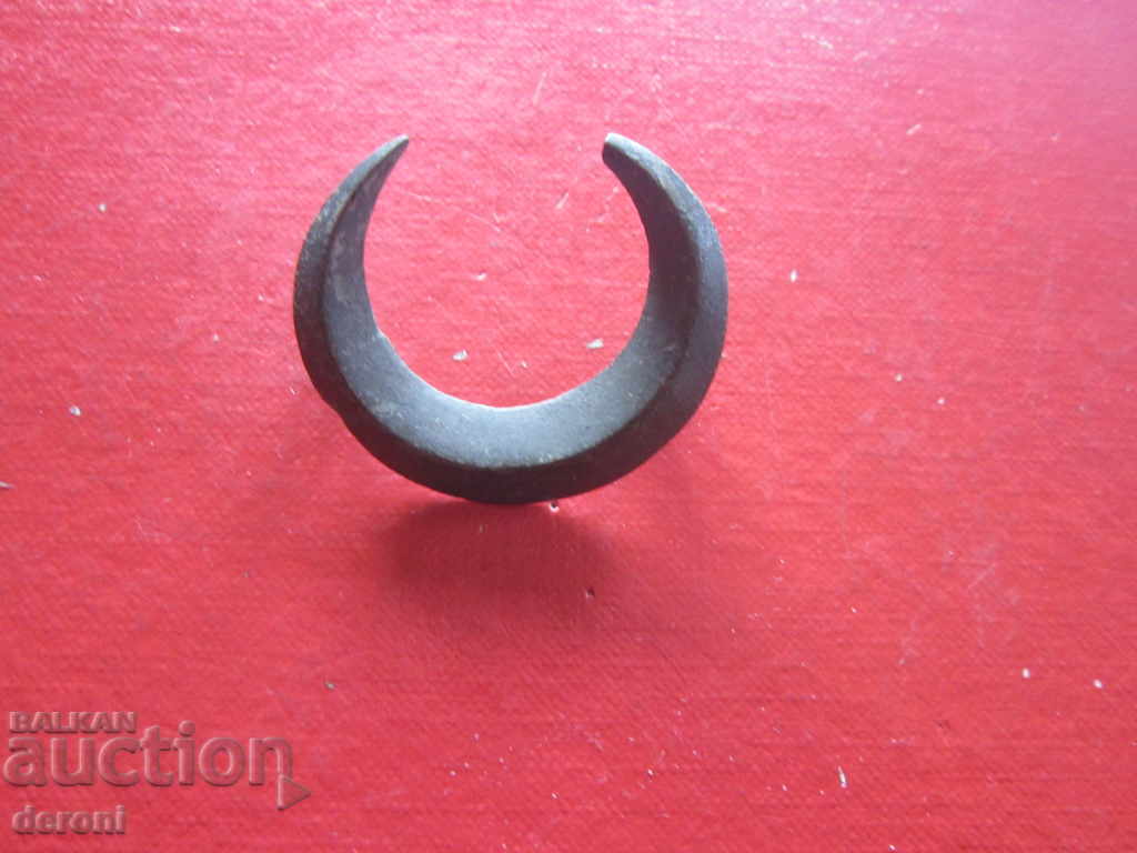 Auction Large Ottoman Army Bronze Crescent Sign 19th Century Auction Large Ottoman Army Bronze Crescent Sign 19th Century