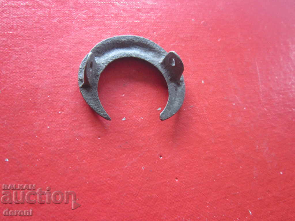 Large Ottoman Army Bronze Crescent Sign 19th Century - 5 Large Ottoman Army Bronze Crescent Sign 19th Century - 5