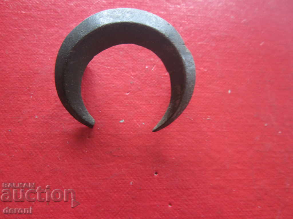 Large Ottoman Army Bronze Crescent Sign 19th Century - 6 Large Ottoman Army Bronze Crescent Sign 19th Century - 6