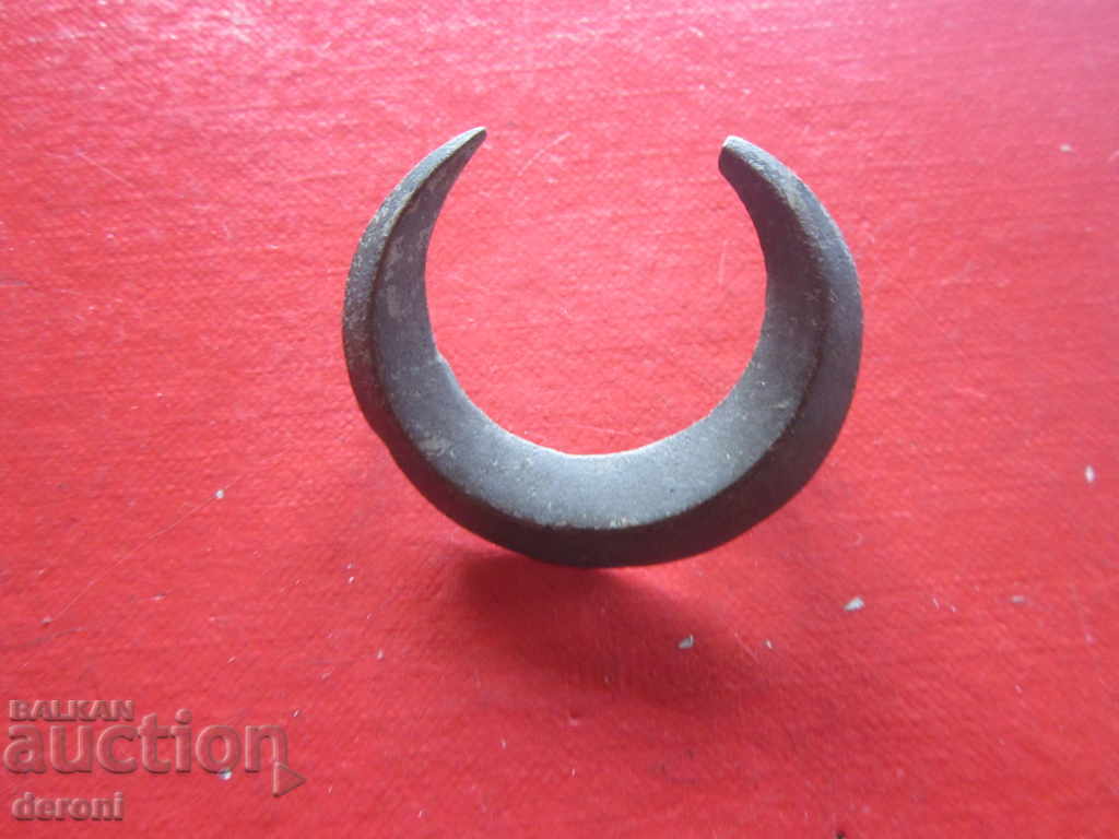 Large Ottoman Army Bronze Crescent Sign 19th Century - 7 Large Ottoman Army Bronze Crescent Sign 19th Century - 7