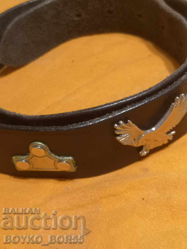 Δημοπρασία Μοναδική αγγλική Rocker αυθεντική δερμάτινη ζώνη Δημοπρασία Μοναδική αγγλική Rocker αυθεντική δερμάτινη ζώνη