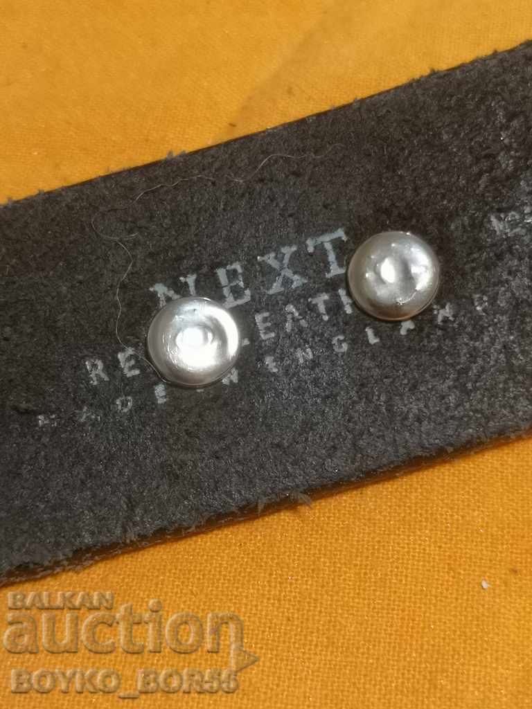 Παράδοση Μοναδική αγγλική Rocker αυθεντική δερμάτινη ζώνη Παράδοση Μοναδική αγγλική Rocker αυθεντική δερμάτινη ζώνη