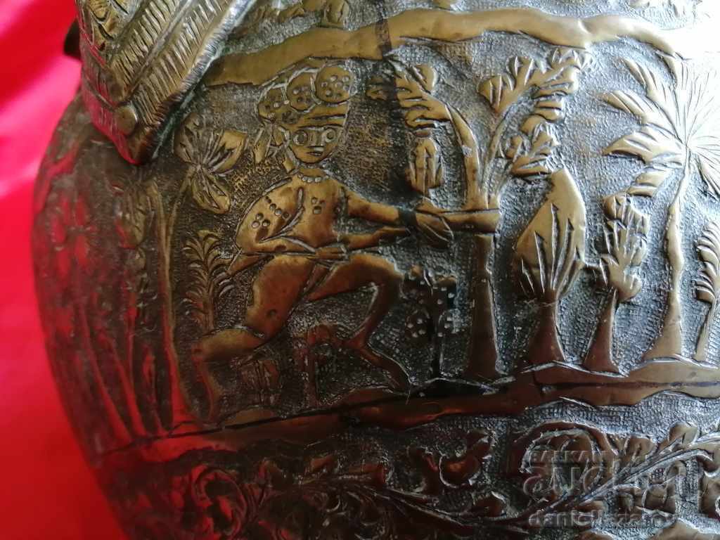 Auction  Old Bronze Persian Court