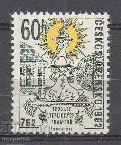 1962 Чехословакия. 1200 г. от откриването на Теплицки извори