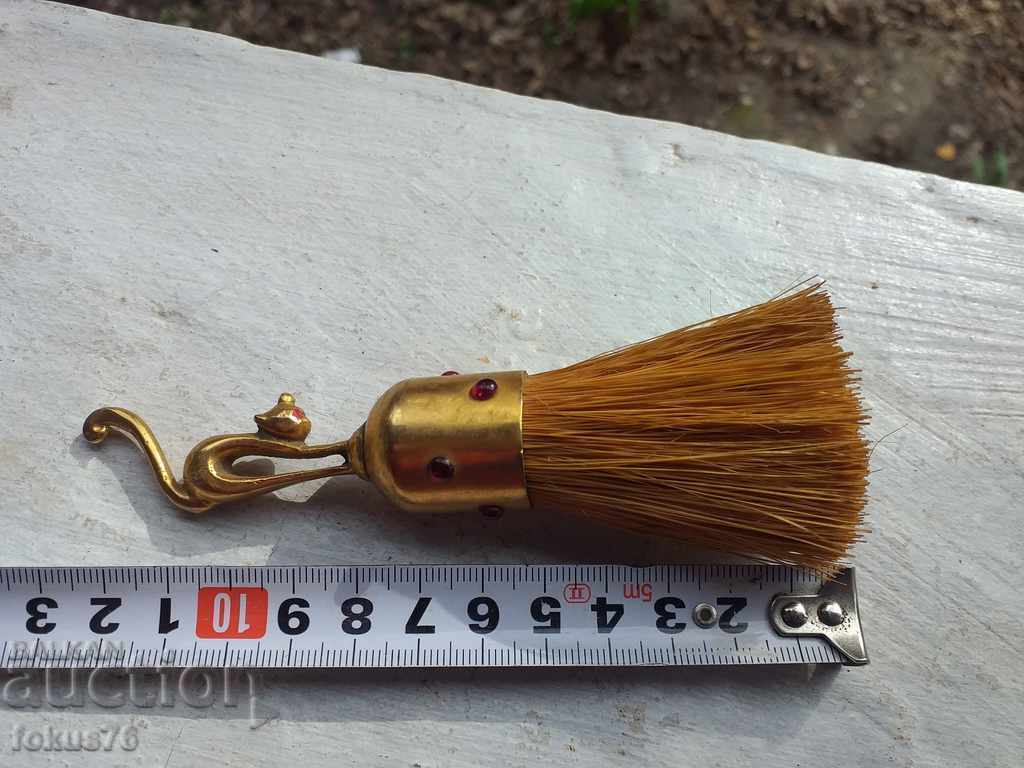 OLD SHAVING BRUSH CAT BRONZE - 7 OLD SHAVING BRUSH CAT BRONZE - 7