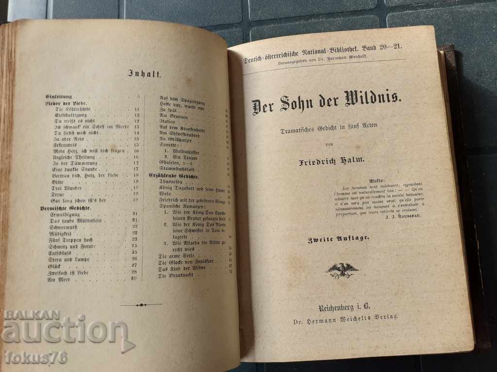 OLD ANTIQUE BOOK - FRIEDRICH HILL - 5 OLD ANTIQUE BOOK - FRIEDRICH HILL - 5