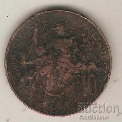 + Franța 10 centimes 1916