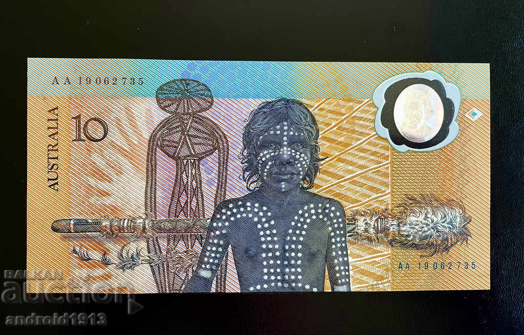 Auction AUSTRALIA - $ 10 1988, P-49a, UNC, JUBILEE Auction AUSTRALIA - $ 10 1988, P-49a, UNC, JUBILEE