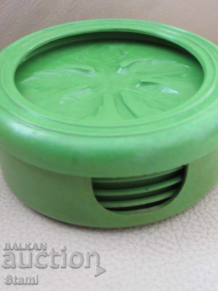 Auction Set of 6 coasters from the 1920s. Auction Set of 6 coasters from the 1920s.