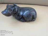A lying hippopotamus of soapstone, with a new, lower price