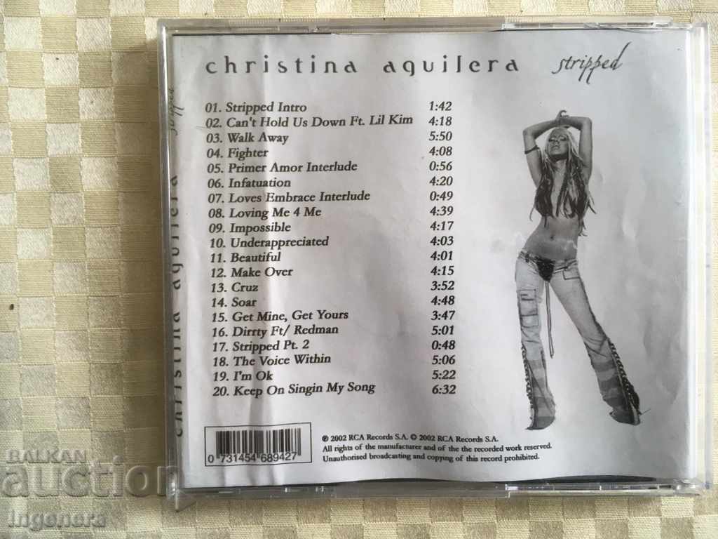 Auction CD CD MUSIC-CHRISTINA AGILERA Auction CD CD MUSIC-CHRISTINA AGILERA