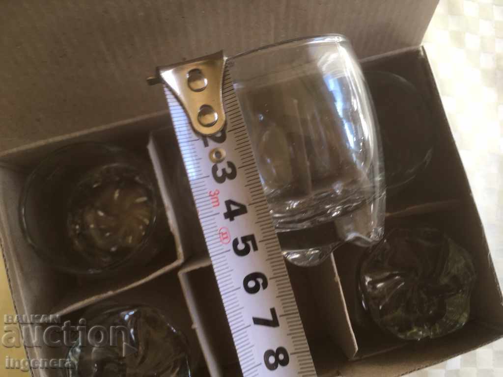 Auction GLASS GLASSES SMALL GLASS FOR BRANDY-SET 6 PCS Auction GLASS GLASSES SMALL GLASS FOR BRANDY-SET 6 PCS