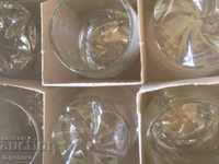 GLASS GLASSES SMALL GLASS FOR BRANDY-SET 6 PCS
