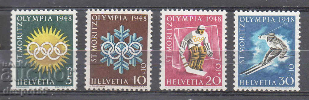 1948. Elveția. Jocurile Olimpice de iarnă - St. Moritz.