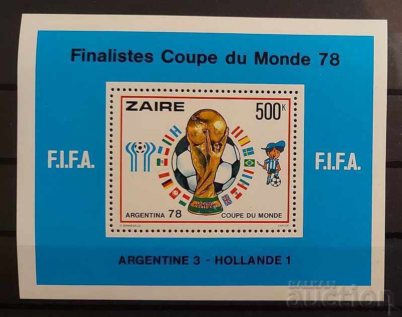 Zaire 1978 Sport / Football Block 20 € MNH
